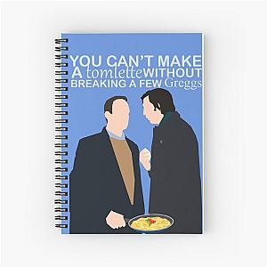 tom and greg from succession poster Spiral Notebook