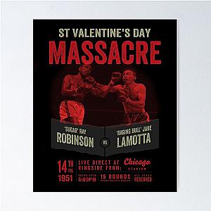 Sugar Ray Robinson vs Jake LaMotta Graphic Print