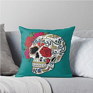 Heartbreak Sugar Skull Pillow