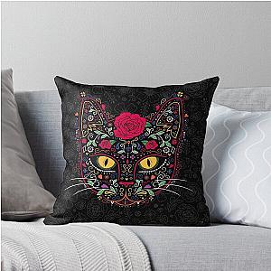 Day of the Dead Sugar Skull Throw Pillow