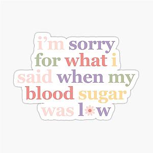 Sweet, Sassy and Colorful & Funny Diabetes Awareness Design Sticker