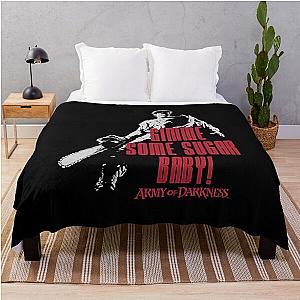 Gimme Some Sugar Army of Darkness Throw Blanket