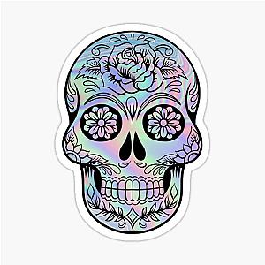 Holographic Sugar Skull Stickers