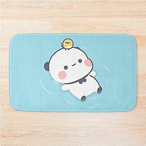 Cute funny holiday birthday gift lovely cat friend girlfriend Panda bear brownie Sugar Mochi Milk chocolate Valentine xmas Couple Bath Mat