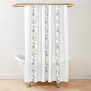 Sugar Minimalist Rainbow Shower Curtain