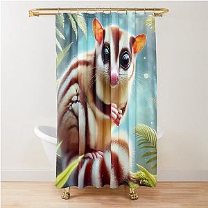 Sugar Glider Art - Sugar Glider Shower Curtain for Lovers