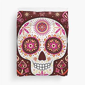 Sugar Skull Art - Day of the Dead by Thaneeya McArdle Duvet Cover