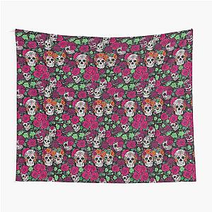 Sugar Coated Sugar Skull Tapestry