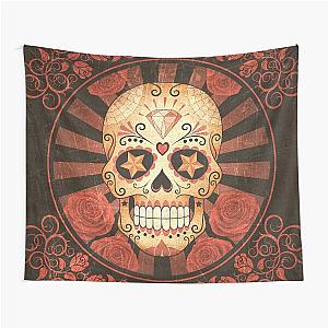 Vintage Day of the Dead Sugar Skulls Poster Tapestry