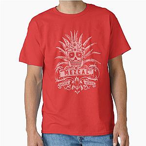 Mezcal Vintage Tequila Sugar Skull Graphic T-Shirt Dia De Los Muertos Mayan Psychedelic Worm Classic