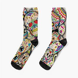 Sugar Skull Collage Sock