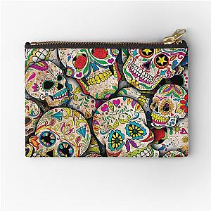 Sugar Skull Collage Pouch