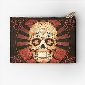 Vintage Day of Dead Sugar Skull Poster Pouch