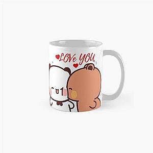 Panda Bear and Brownie True Love Happy Birthday Couple Goma peach Sugar Valentine Classic Mug