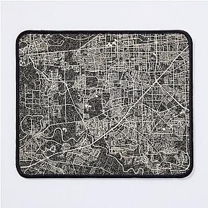 Sugar Land Texas Map Ink Mouse Pad