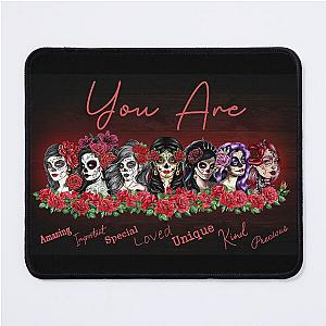 Day of the Dead Sugar Skull Woman Mouse Pad