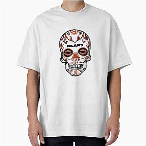 Sugar Skull Chicago Football Tee by Finalvinyl Oversized T-Shirt