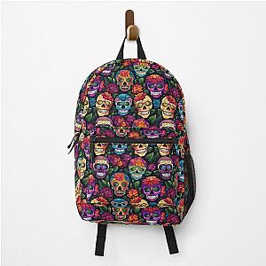 Vibrant Sugar Skull Festival Backpack