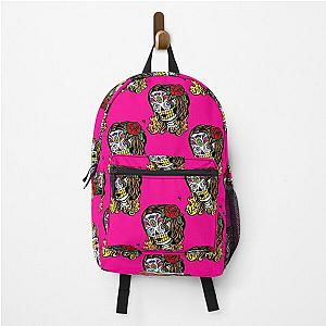 Pink Sugar Skull Halloween Girl Backpack