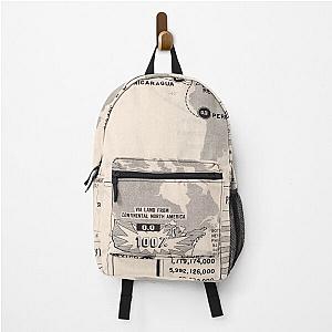 Old United States Sugar Imports Map Vintage Agricultural Atlas Backpack