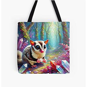 Sugar Glider Art - All Over Print Tote Bag