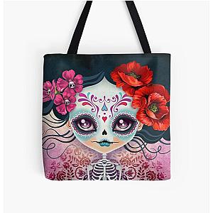 Amelia Calavera Sugar Skull Tote Bag
