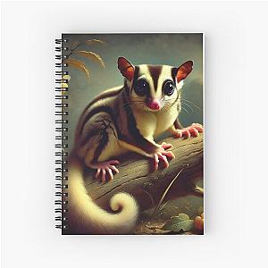 Sugar Glider Art Spiral Notebook