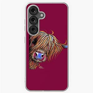 Highland Cow Scottish ' Sugar Lump on Magneta by Shirley MacArthur Samsung Galaxy Soft Case
