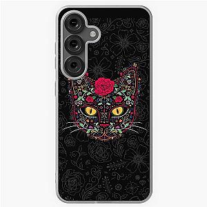 Day of the Dead Kitty Sugar Skull Samsung Galaxy Soft Case