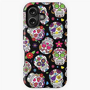 Day of the Dead Sugar Skull Pattern Día de Los Muertos iPhone Case