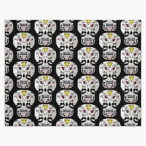 Black White Sugar Skull Jigsaw Puzzle