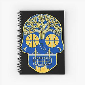 Golden State Sugar Skull Spiral Notebook