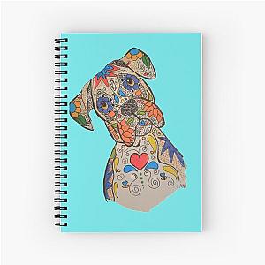 Sugar skull Boxer Spiral Notebook