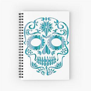 Sugar Skull Blues Spiral Notebook