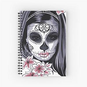 Sugar Skull Girl Spiral Notebook