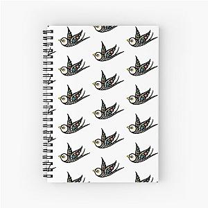 Sugar Skull Bird Spiral Notebook