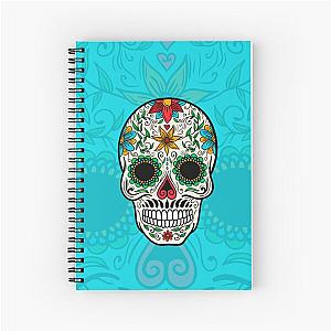 Sugar Skull Pattern Spiral Notebook