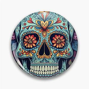 Sugar Skull Design: A Unique Day of the Dead Design Pin