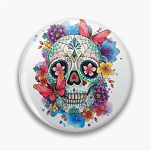 Sugar Skull and Butterflies  Pin