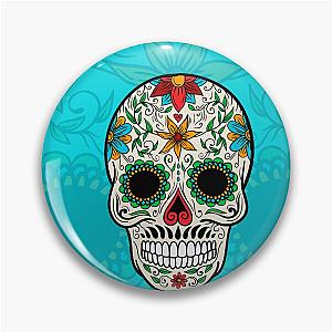 Sugar Skull Pattern Pin