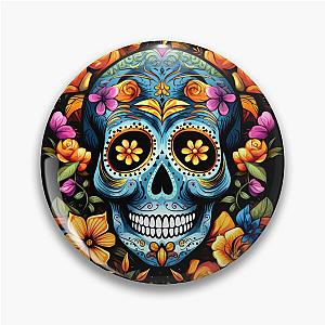 Day of the Dead inspired sugar skull Pin