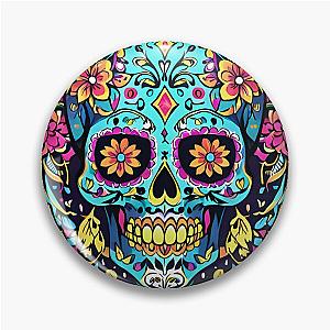 Intricate Sugar Skull Elegance Pin