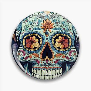 Sugar Skull Design: A Unique Day of the Dead Design Pin