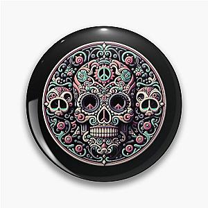 Pastel Sugar Skull Pin