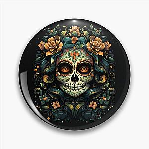 Mexican Sugar Skull Art: Catrina Day of the Dead findyourthing Pin