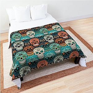 Mexican Sugar Skull Pattern! Comforter