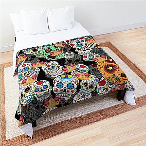 Sugar Skull Collage Comforter