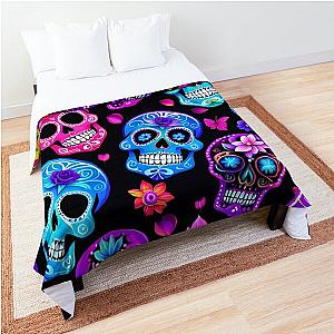 Sugar Skull Pattern Comforter