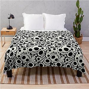 Sugar Skull Wow Throw Blanket