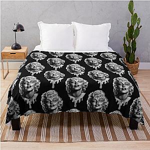 Marilyn Monroe Sugar Skull Throw Blanket